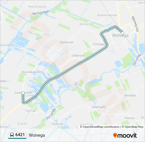 6421 Bus Line Map