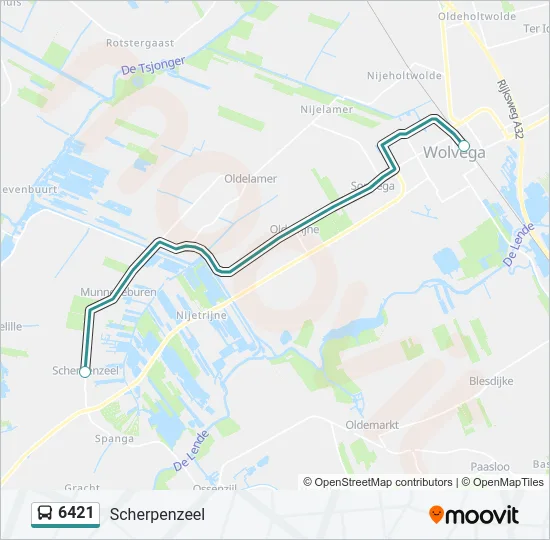 6421 Bus Line Map