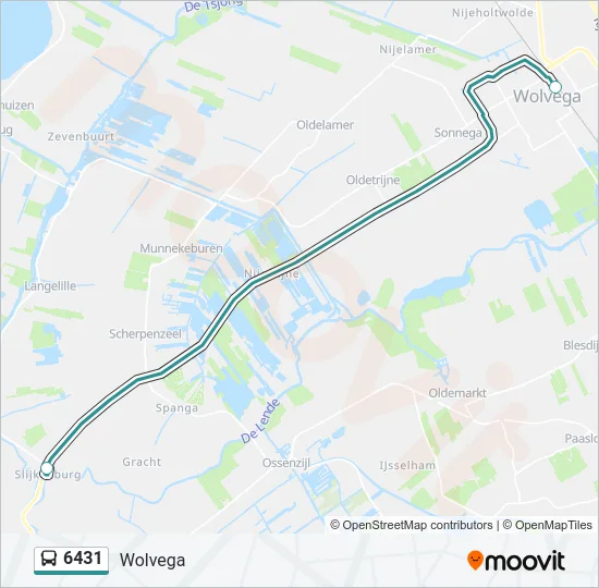 6431 Bus Line Map