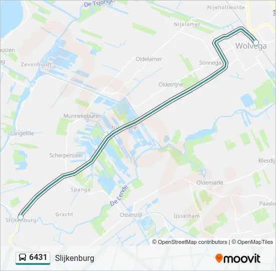 6431 Bus Line Map