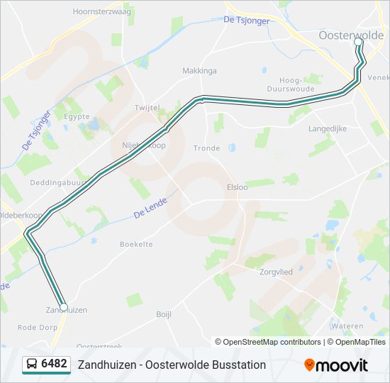 6482 Bus Line Map