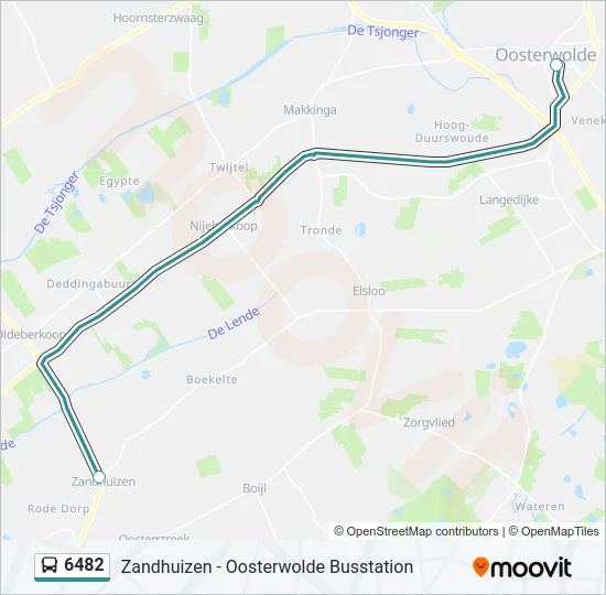 6482 Bus Line Map