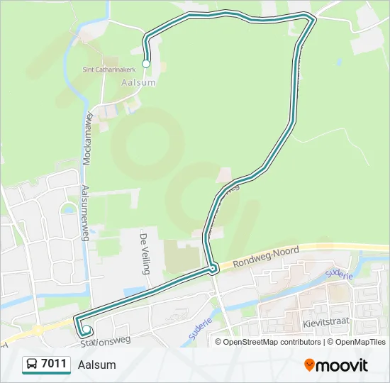 7011 Bus Line Map