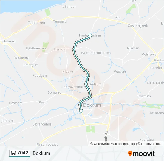 7042 Bus Line Map