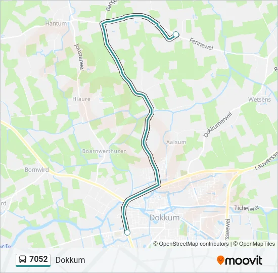 7052 Bus Line Map