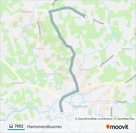 7052 Bus Line Map