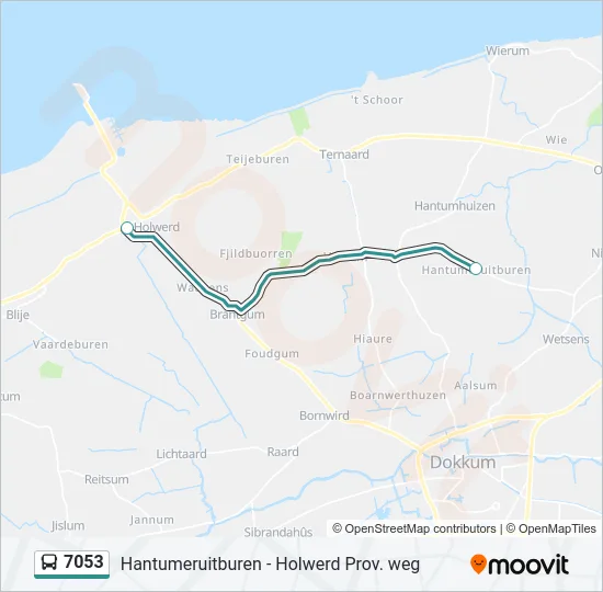 7053 Bus Line Map