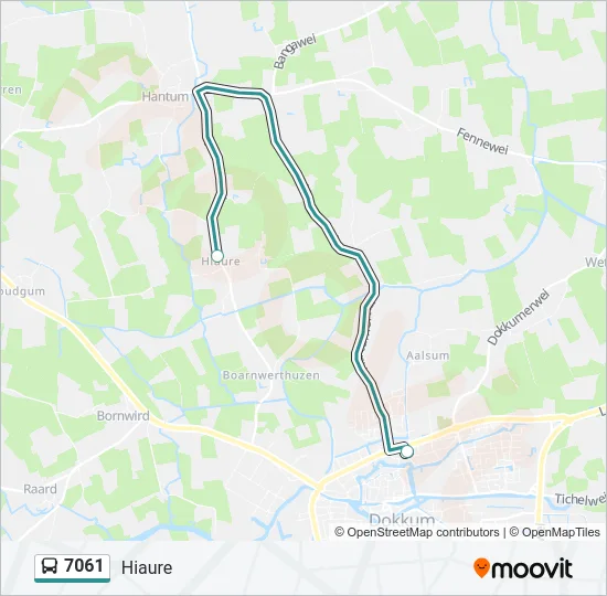 7061 Bus Line Map