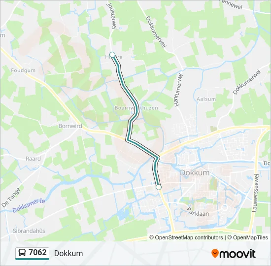 7062 Bus Line Map