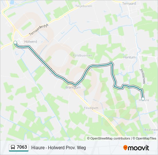 7063 bus Line Map