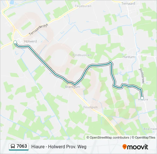 7063 Bus Line Map