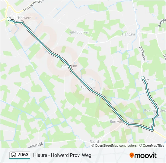 7063 Bus Line Map