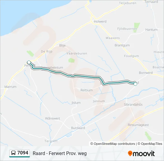 7094 Bus Line Map