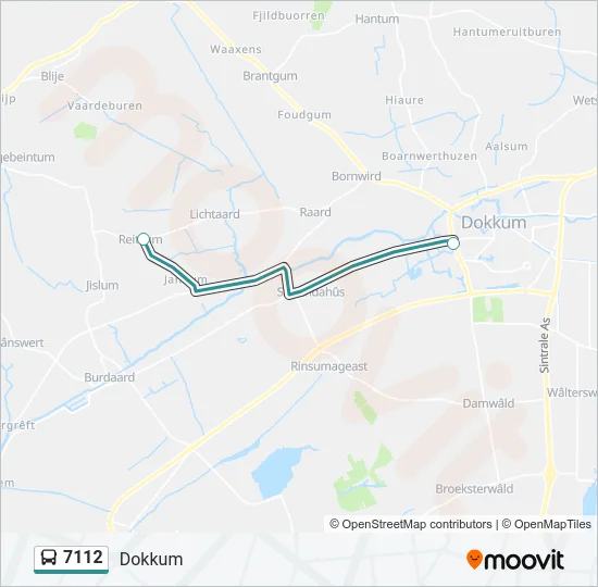 7112 Bus Line Map