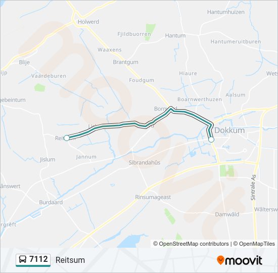 7112 Bus Line Map