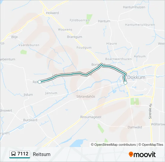 7112 Bus Line Map