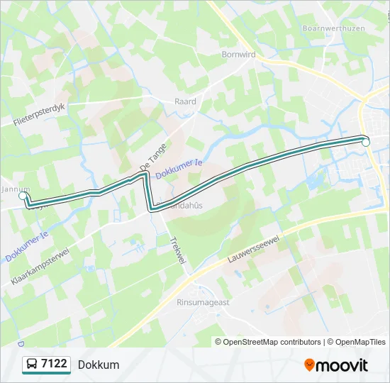 7122 Bus Line Map