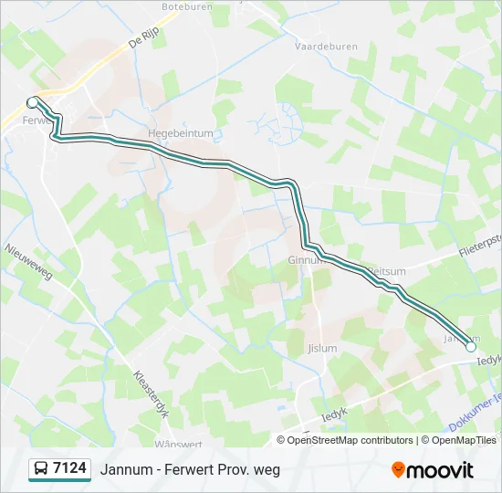 7124 Bus Line Map