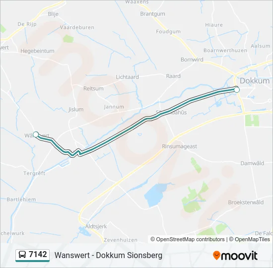 7142 Bus Line Map