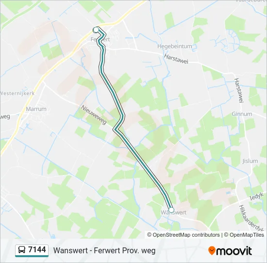 7144 Bus Line Map