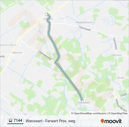 7144 Bus Line Map