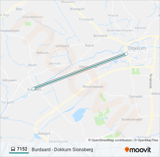 7152 bus Line Map