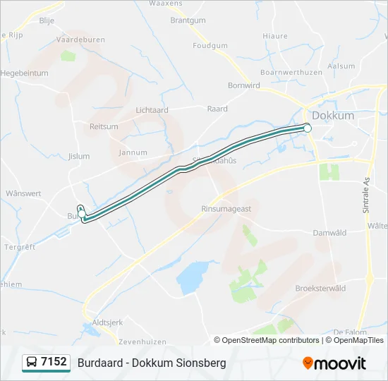 7152 Bus Line Map