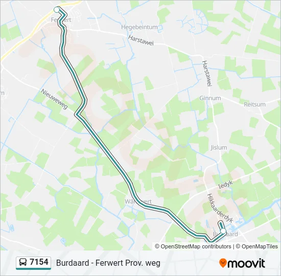 7154 Bus Line Map