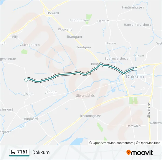 7161 Bus Line Map