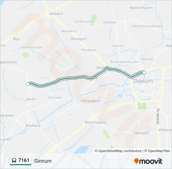 7161 Bus Line Map