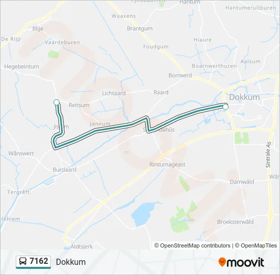 7162 Bus Line Map