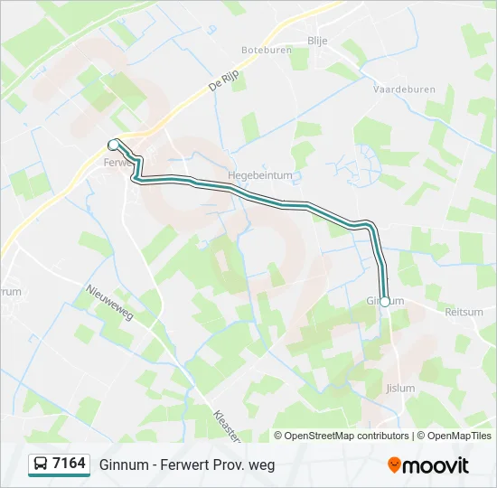 7164 Bus Line Map