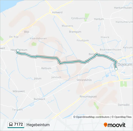 7172 Bus Line Map