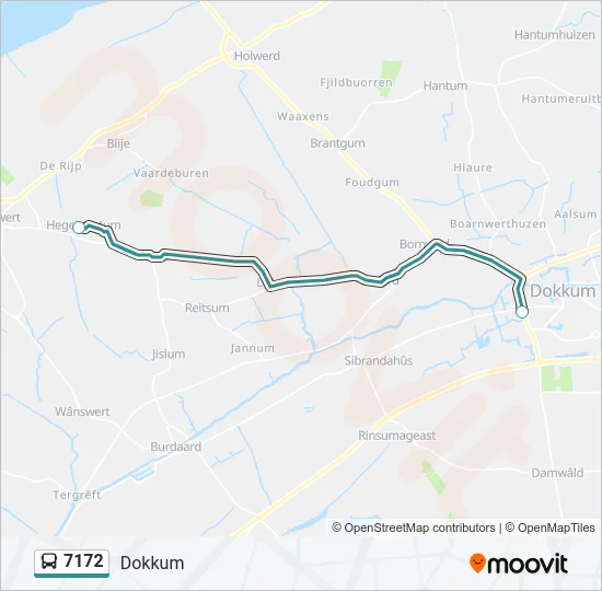 7172 Bus Line Map
