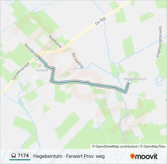 7174 Bus Line Map