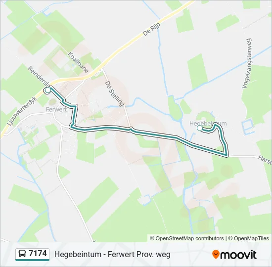 7174 Bus Line Map