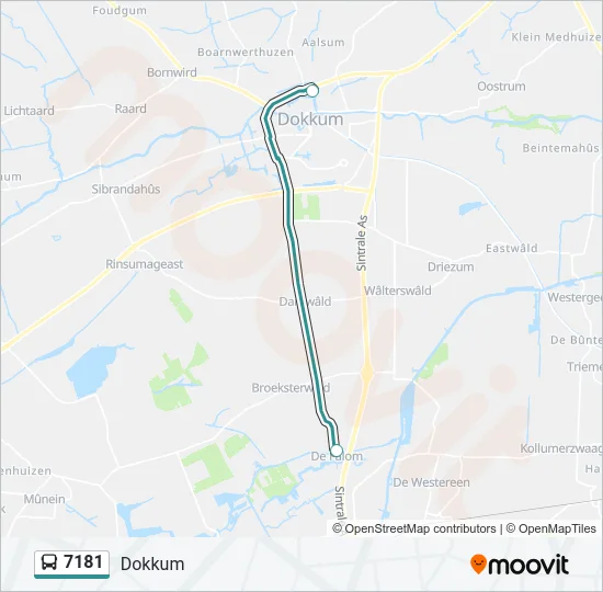 7181 Bus Line Map