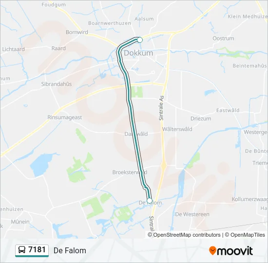 7181 Bus Line Map