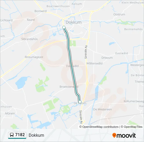 7182 Bus Line Map