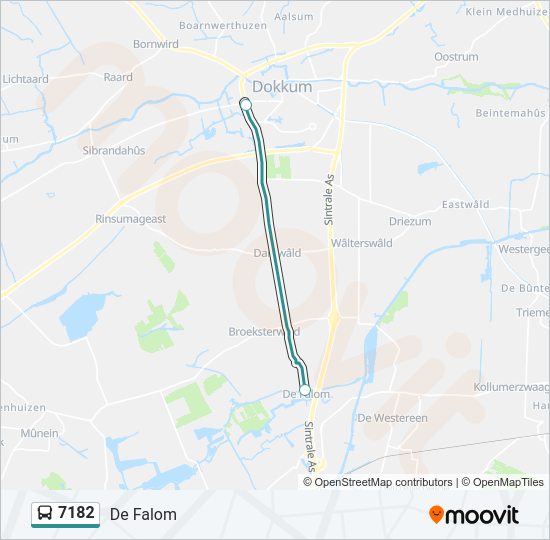 7182 Bus Line Map