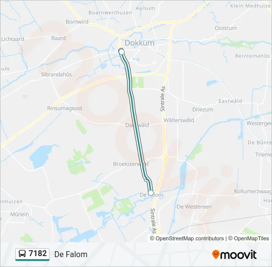 7182 Bus Line Map
