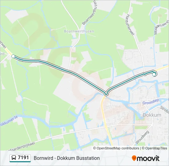 7191 Bus Line Map