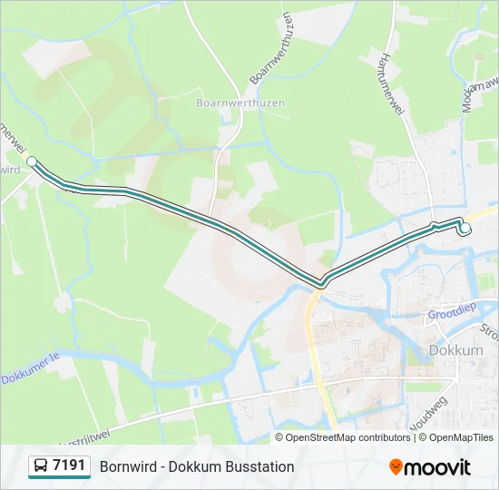 7191 Bus Line Map