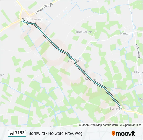 7193 Bus Line Map