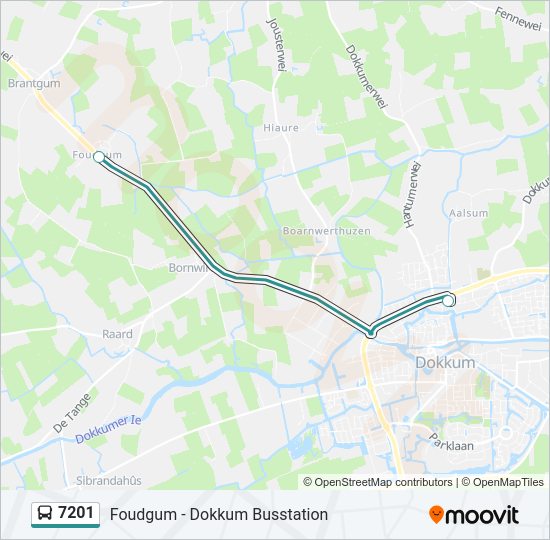 7201 Bus Line Map