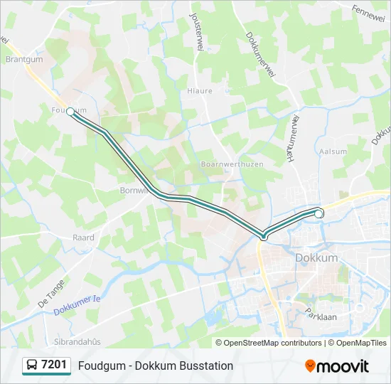 7201 Bus Line Map