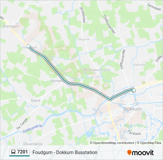 7201 Bus Line Map