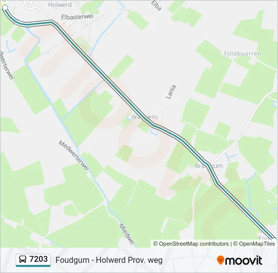 7203 Bus Line Map