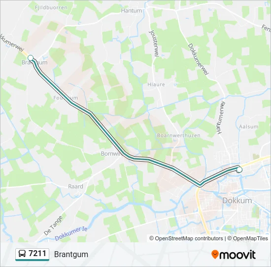 7211 Bus Line Map