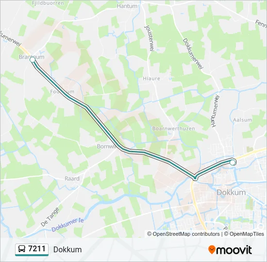 7211 Bus Line Map